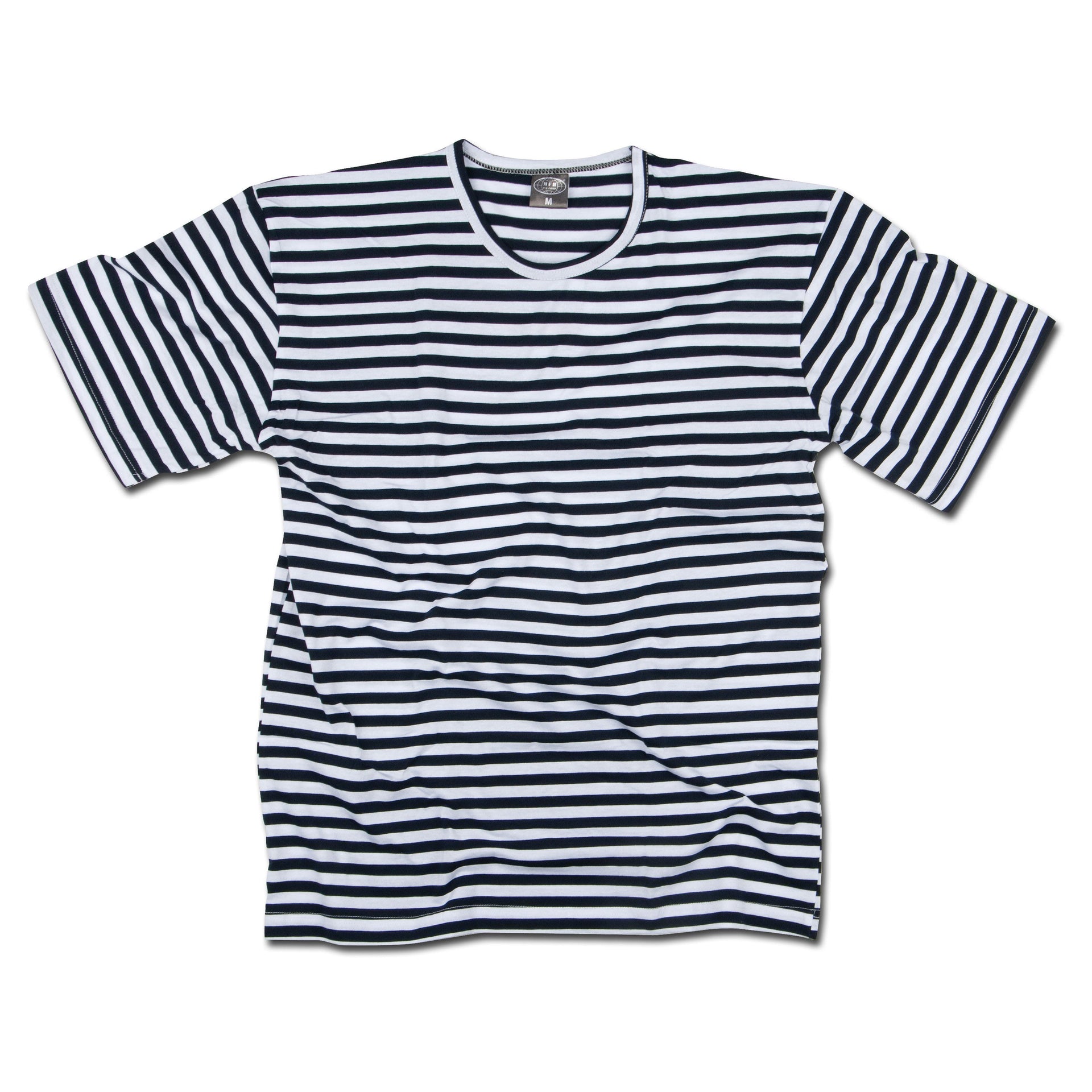 Russian Navy Shirt Half Sleeves white blue