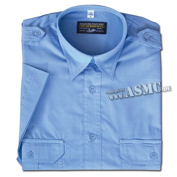 Service Shirt Short Sleeve blue