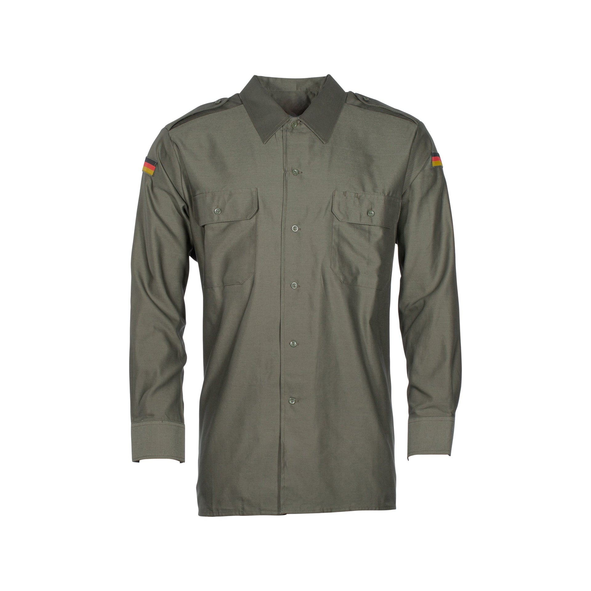 Camisa de campaña del ejército alemán verde