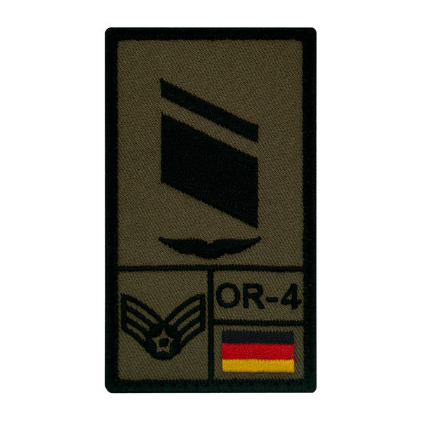 Grado Patch Stabskorporal Luftwaffe links oliv