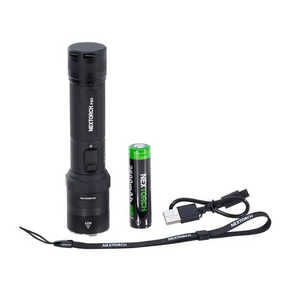 Flashlight P83 battery-LED