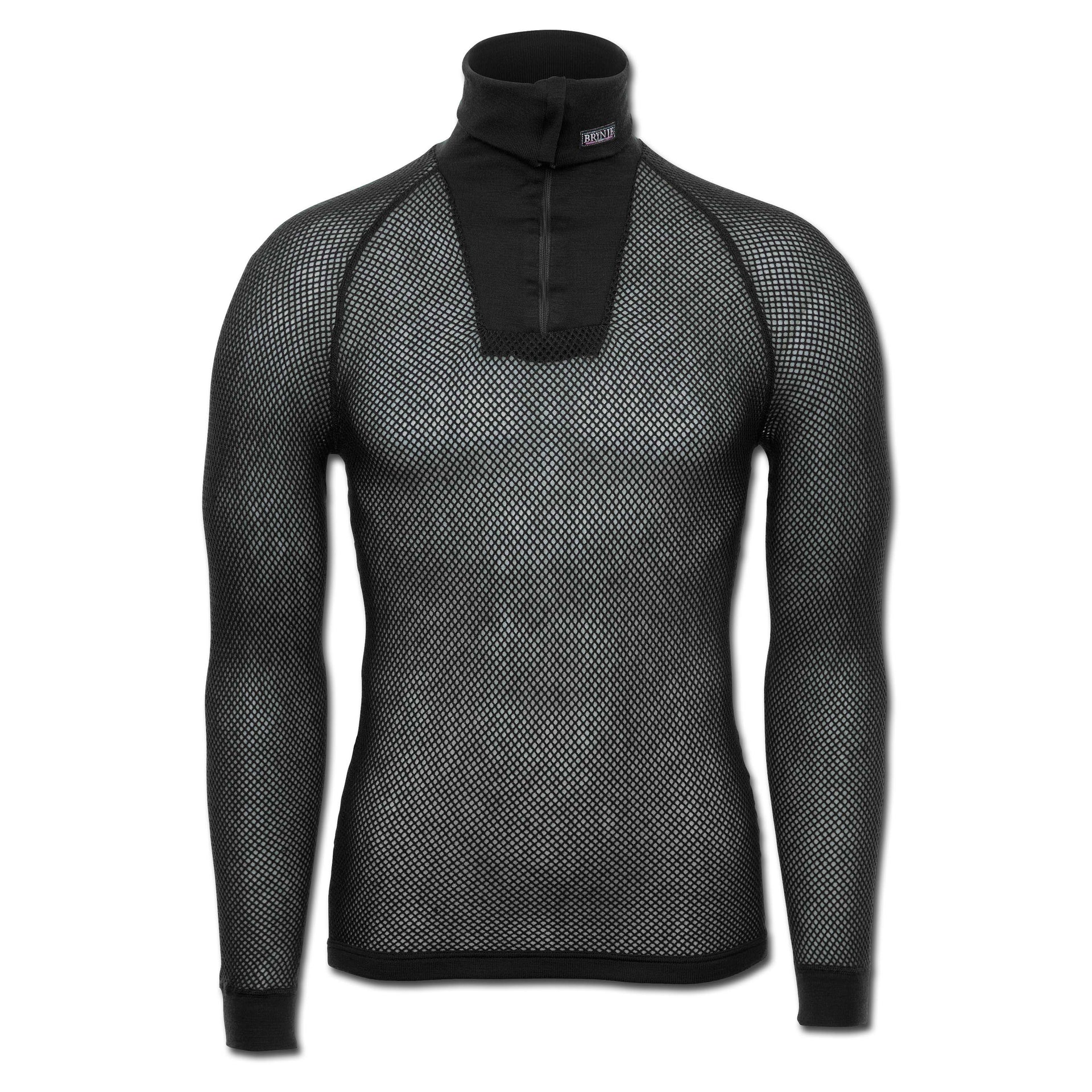 Maglia Super Thermo Zip-Polo verde