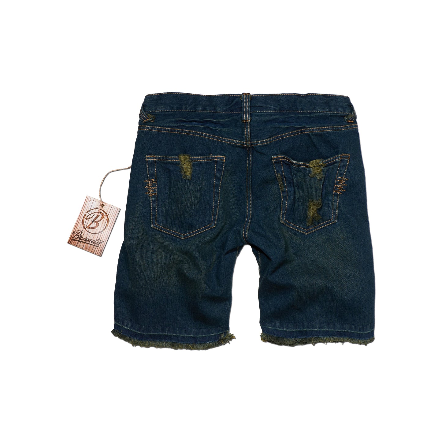 Pantaloncini da bambina in denim blu scuro