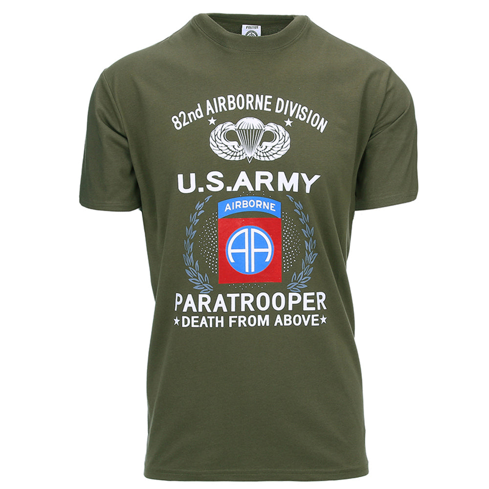 T-shirt da abbigliamento Paracadutista dell'esercito americano 82ND