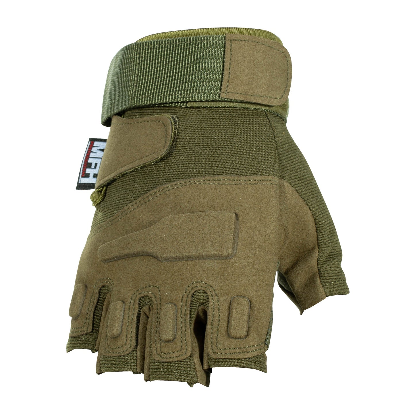 Guantes de medio dedo protegen