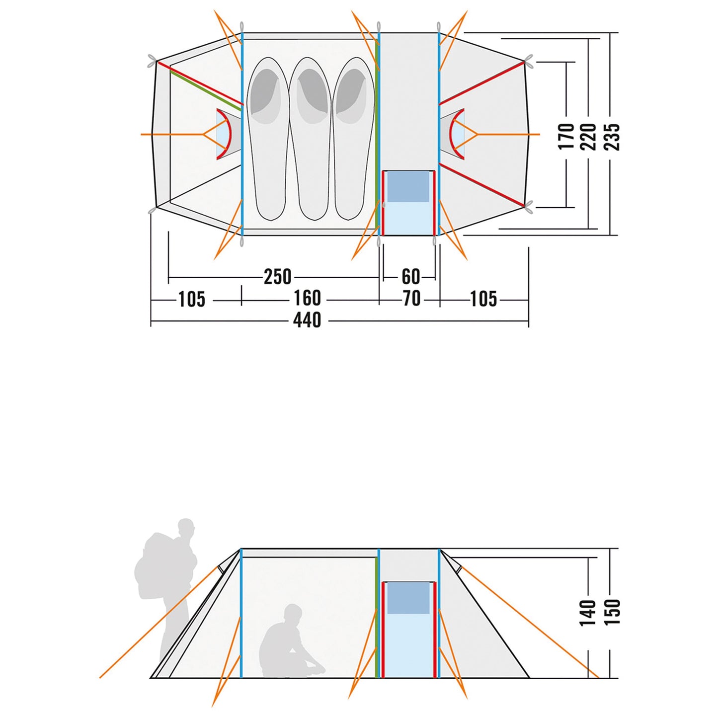 Tunnel Tent Alaska 3 DLX light