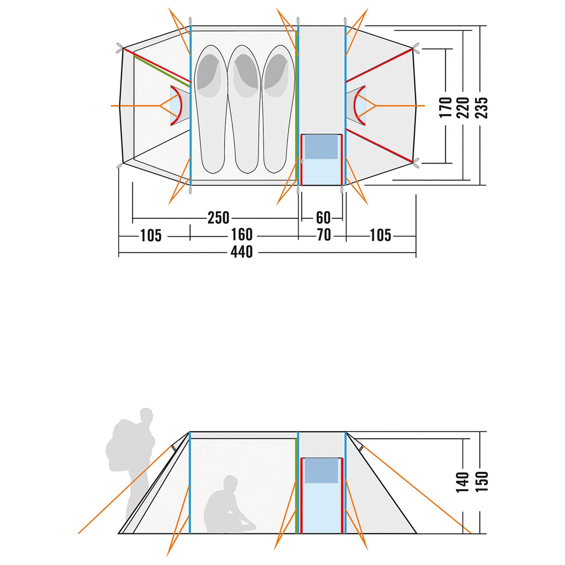 Tunnel Tent Alaska 3 DLX light