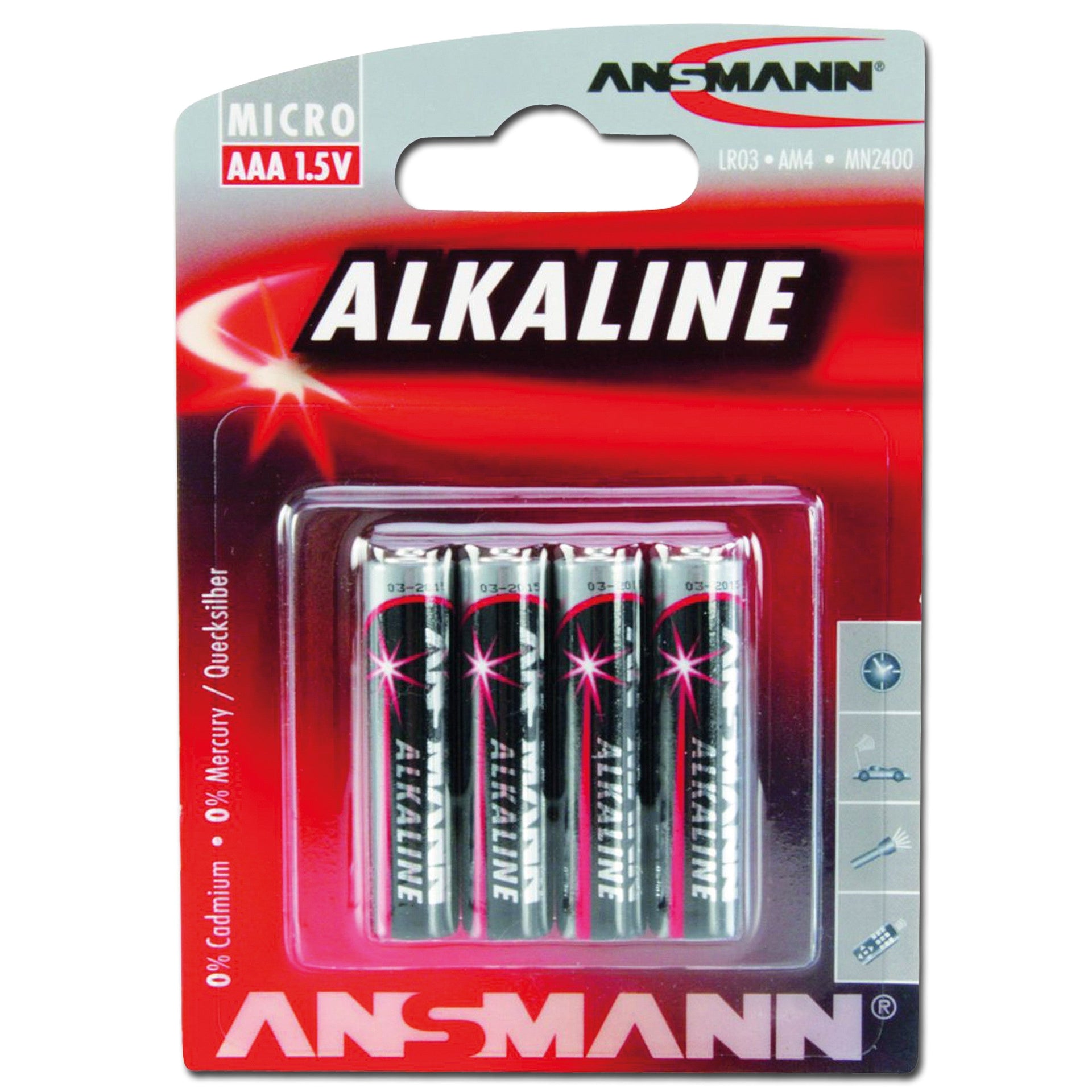 Battery Micro (AAA) Red-Line 4-Pack