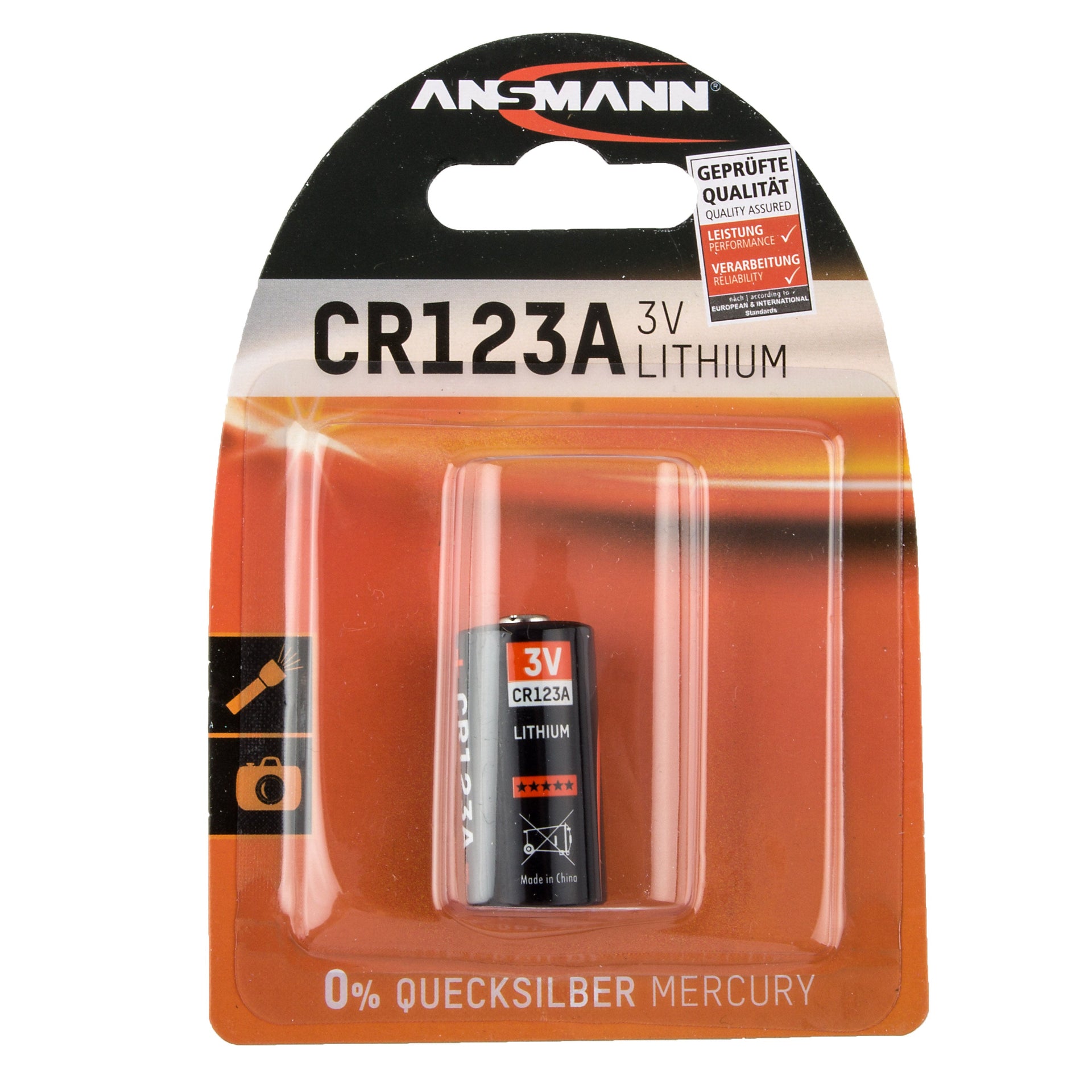 Lithium Photo Battery CR123A