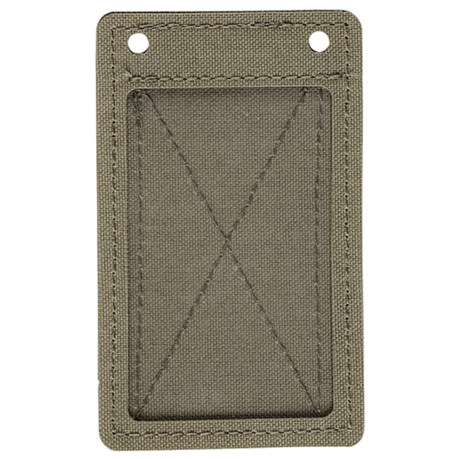 Service ID Pocket with Hook and Loop stone gray