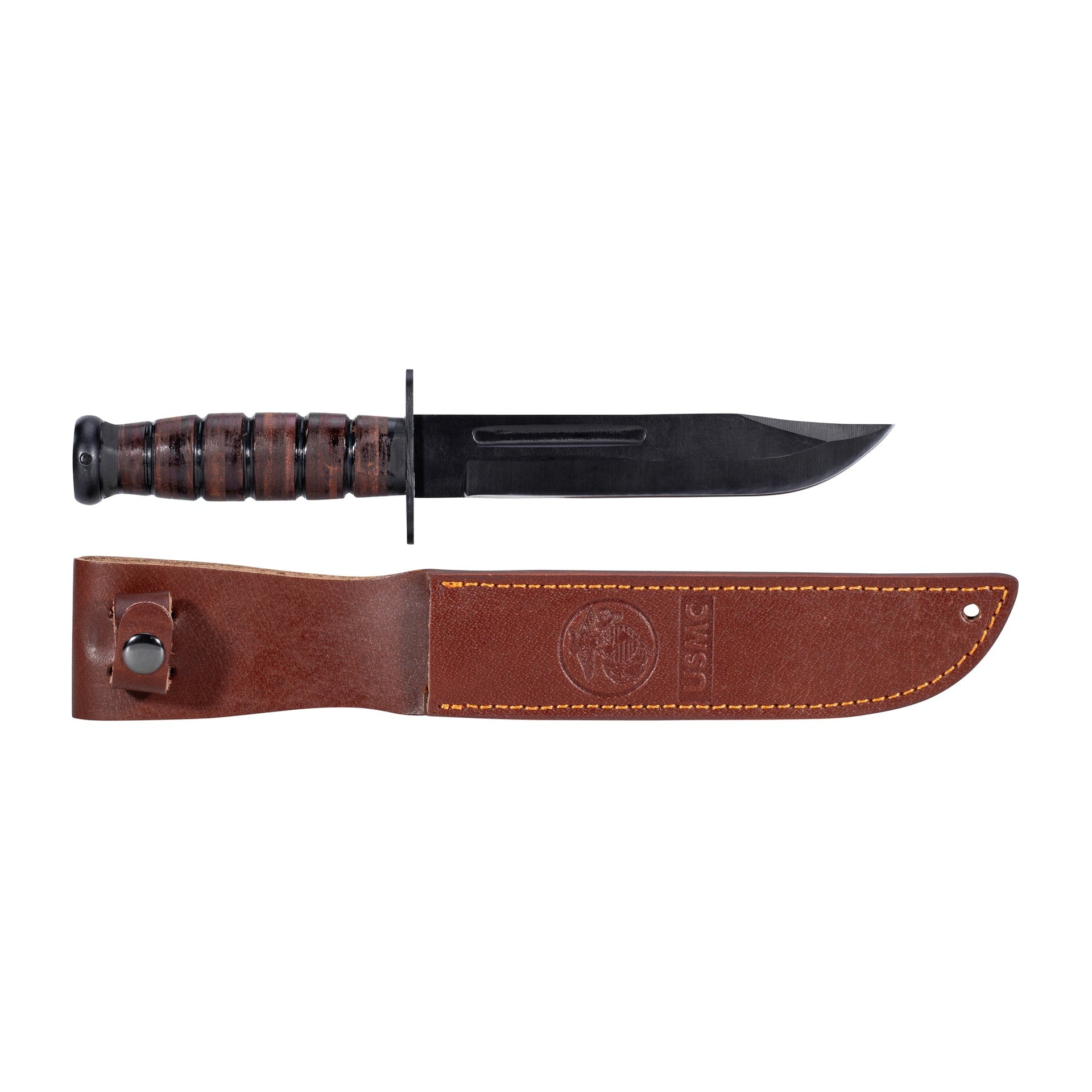 U.S. M.C. Fighting Knife with Leather Sheath