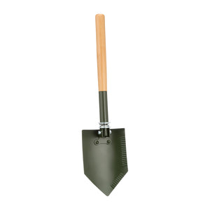 Folding Spade Wood Handle natural