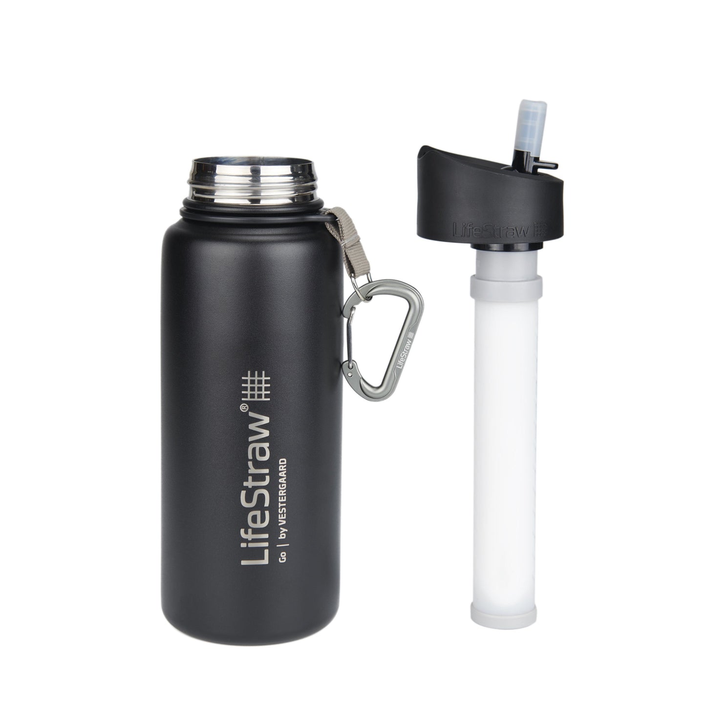 Water Bottle Go Stainless with Filter 0.7 L