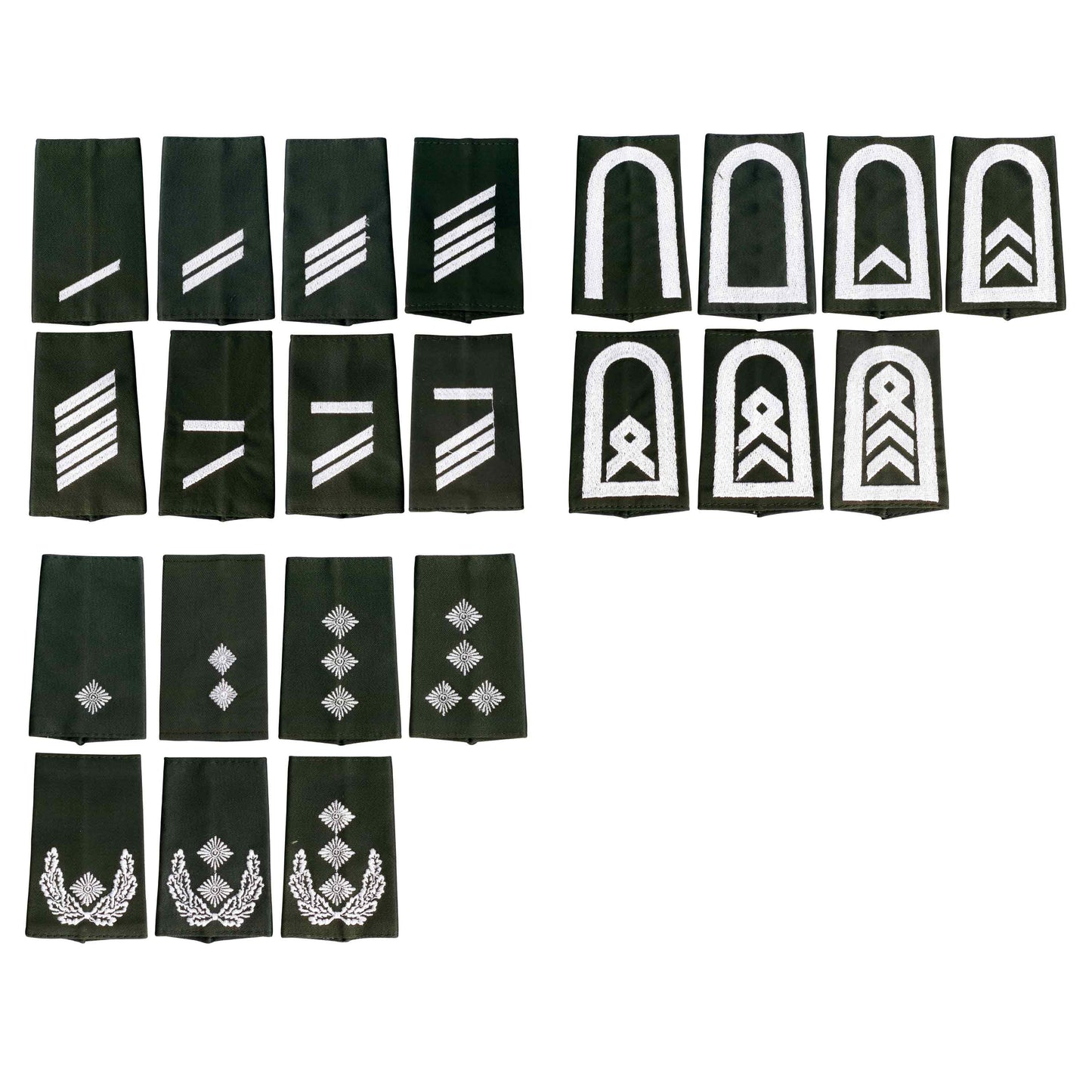 German Rank Insignia Cloth /white