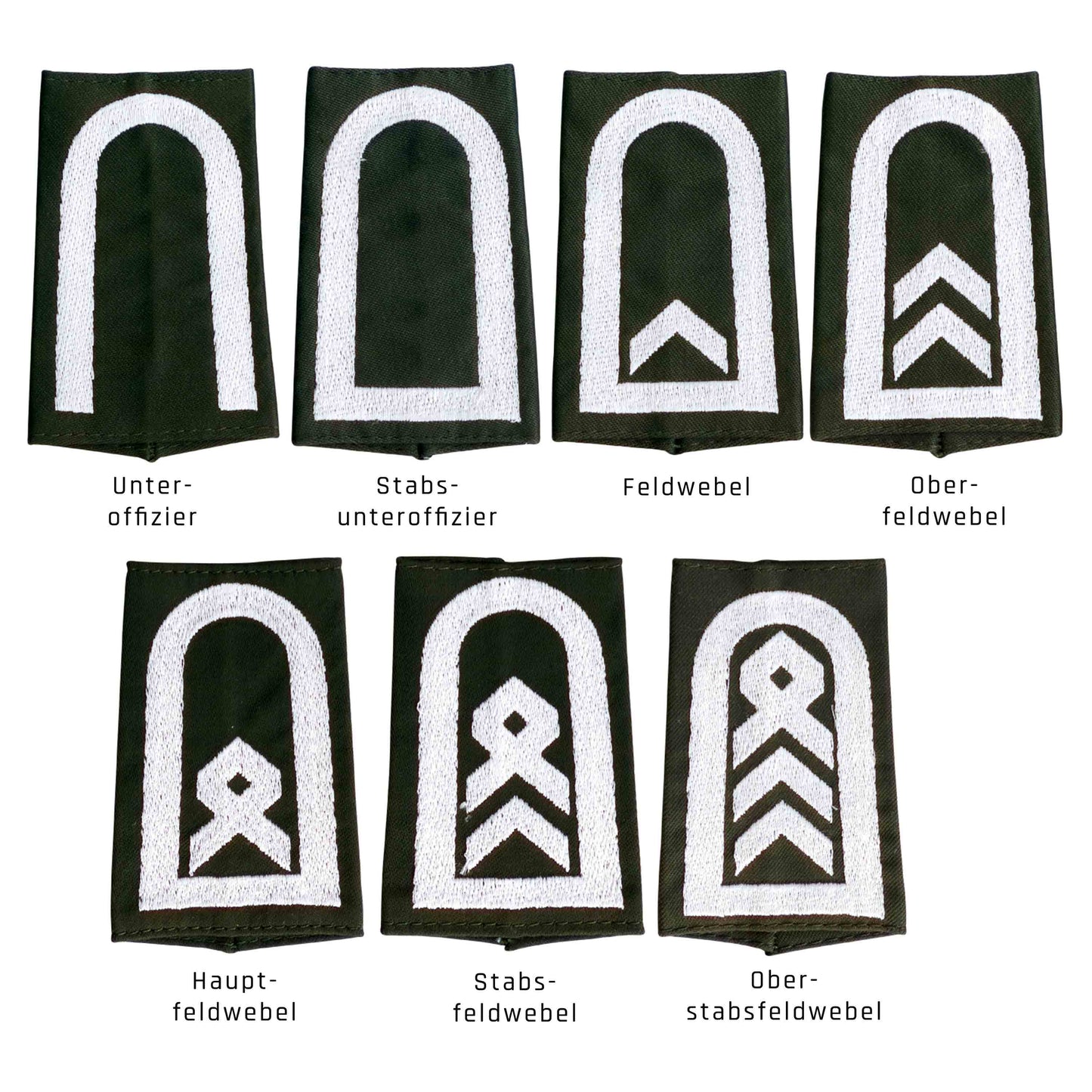 German Rank Insignia Cloth /white