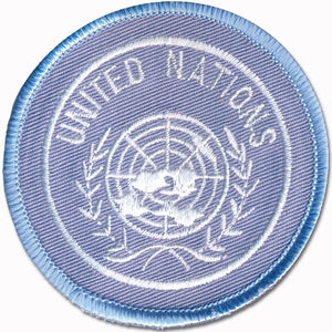 Insignia de boina textil ONU