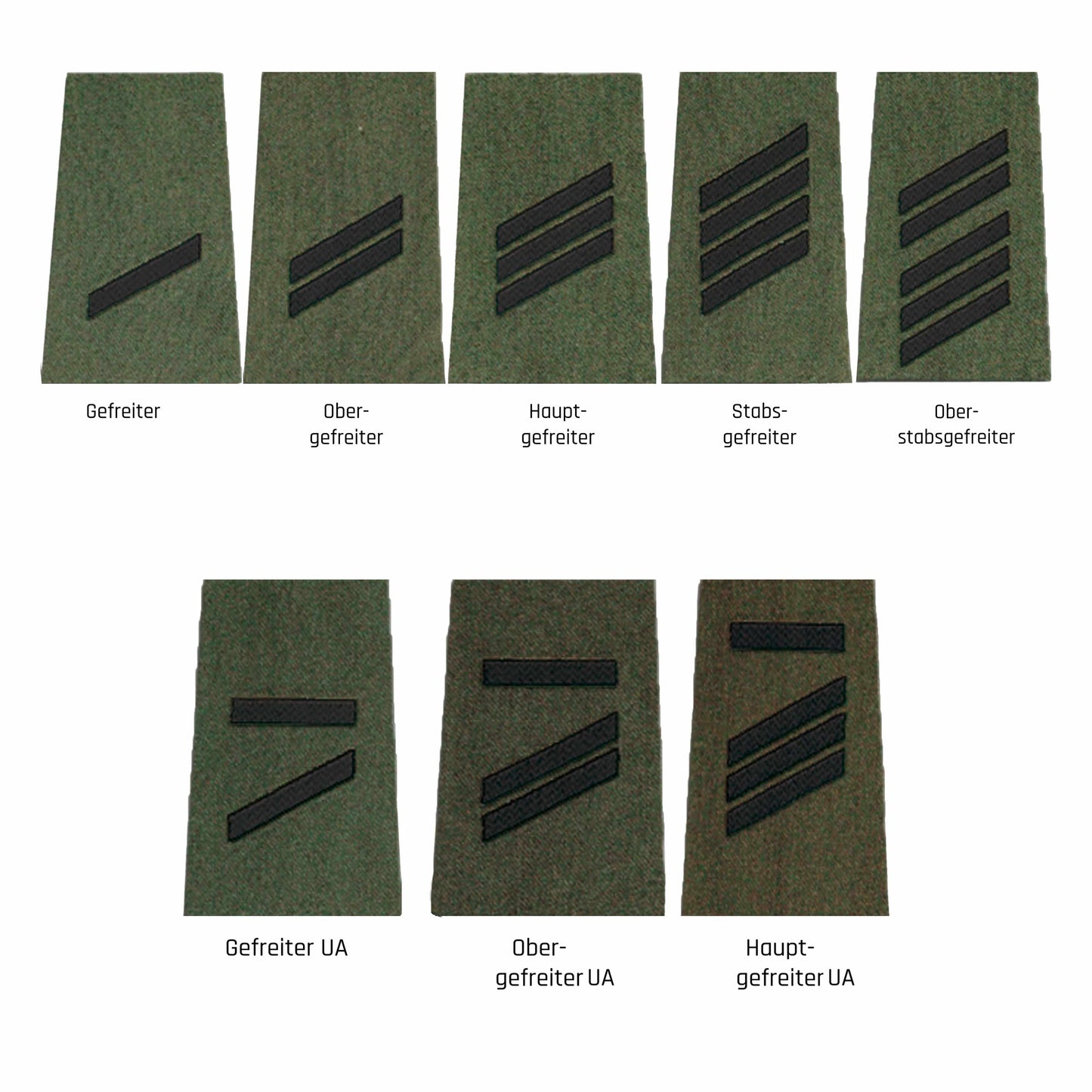 German Rank Insignia Cloth /white