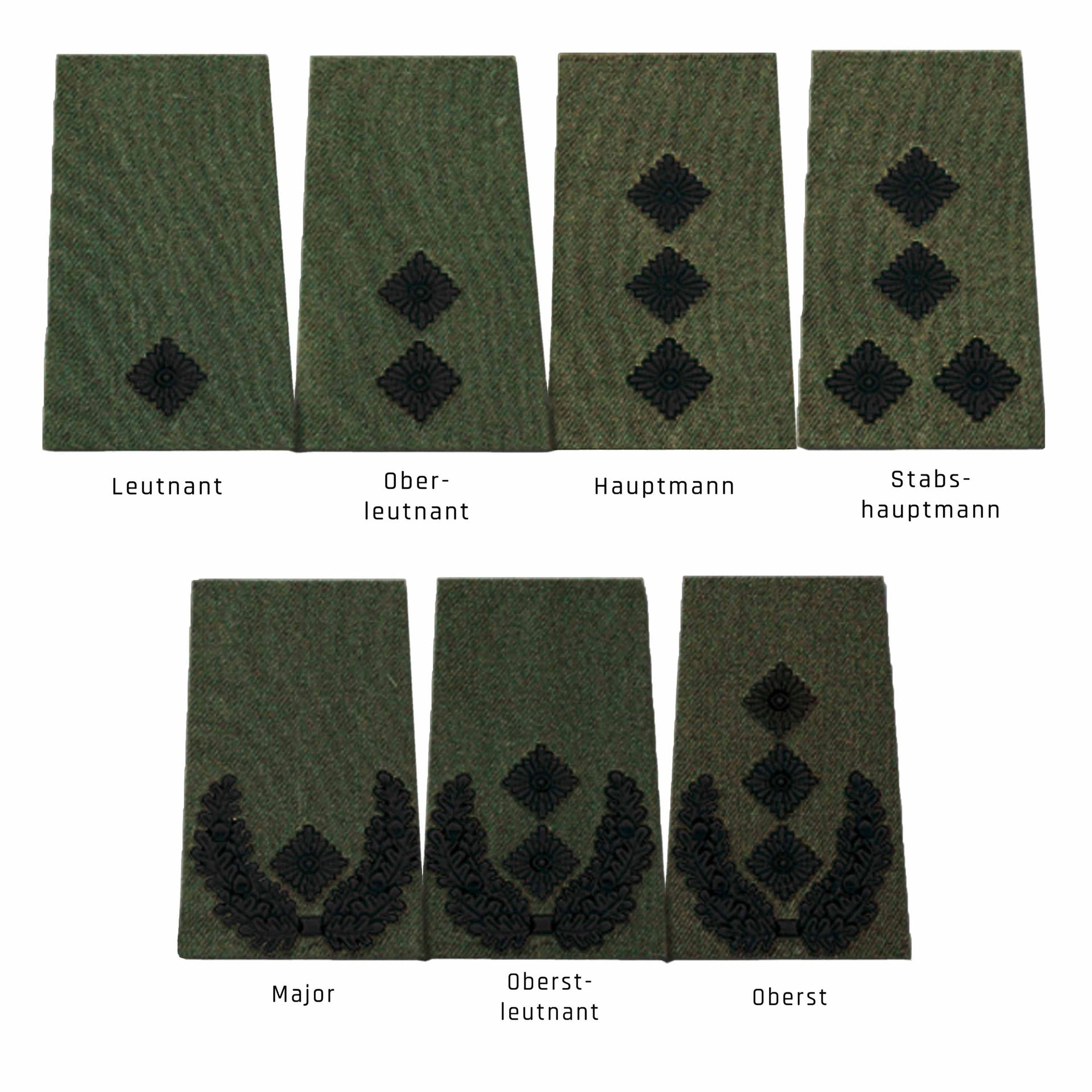 German Rank Insignia Cloth /white