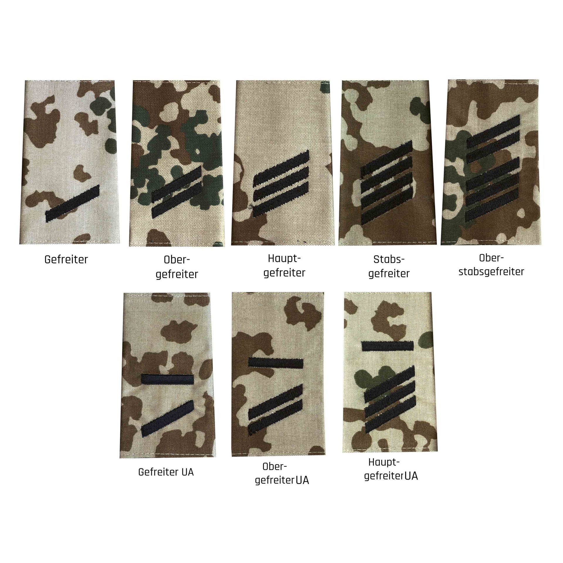 German Rank Insignia Cloth fleckdesert