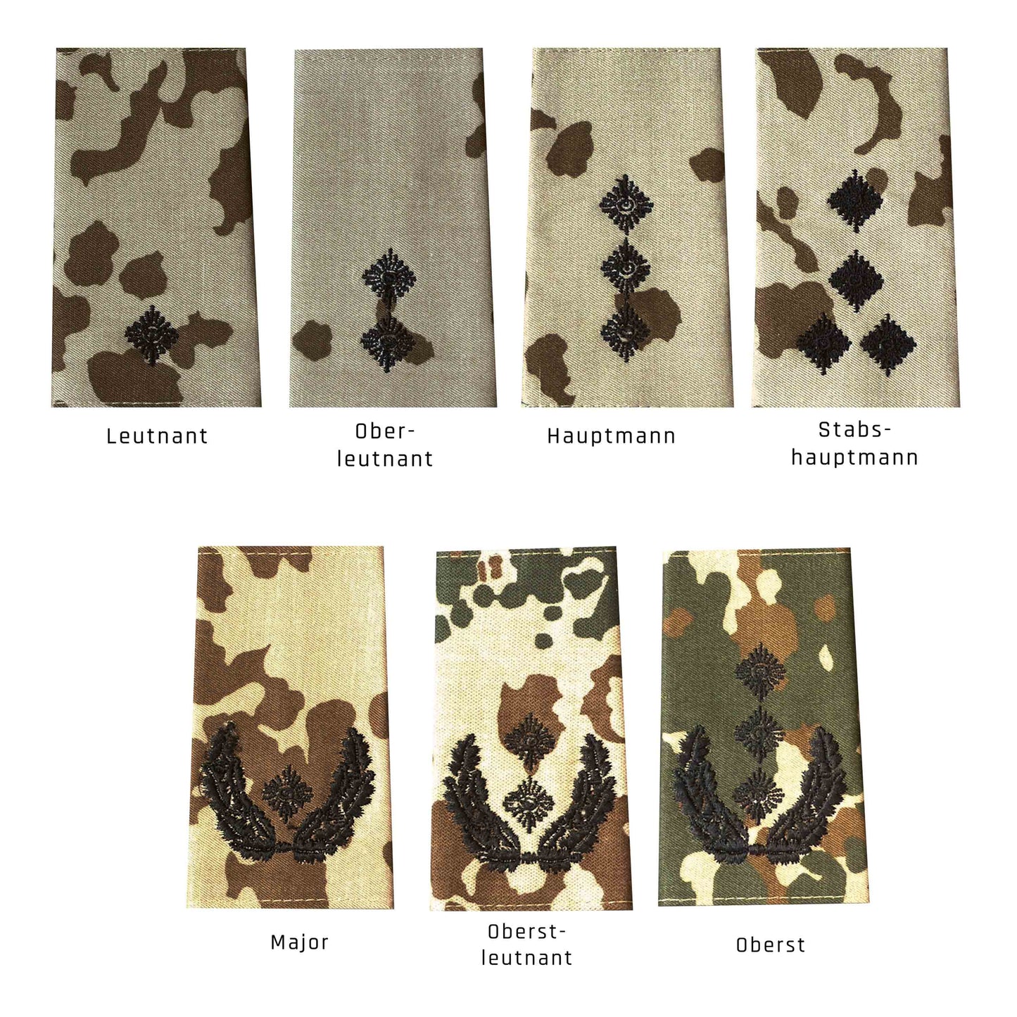 German Rank Insignia Cloth fleckdesert