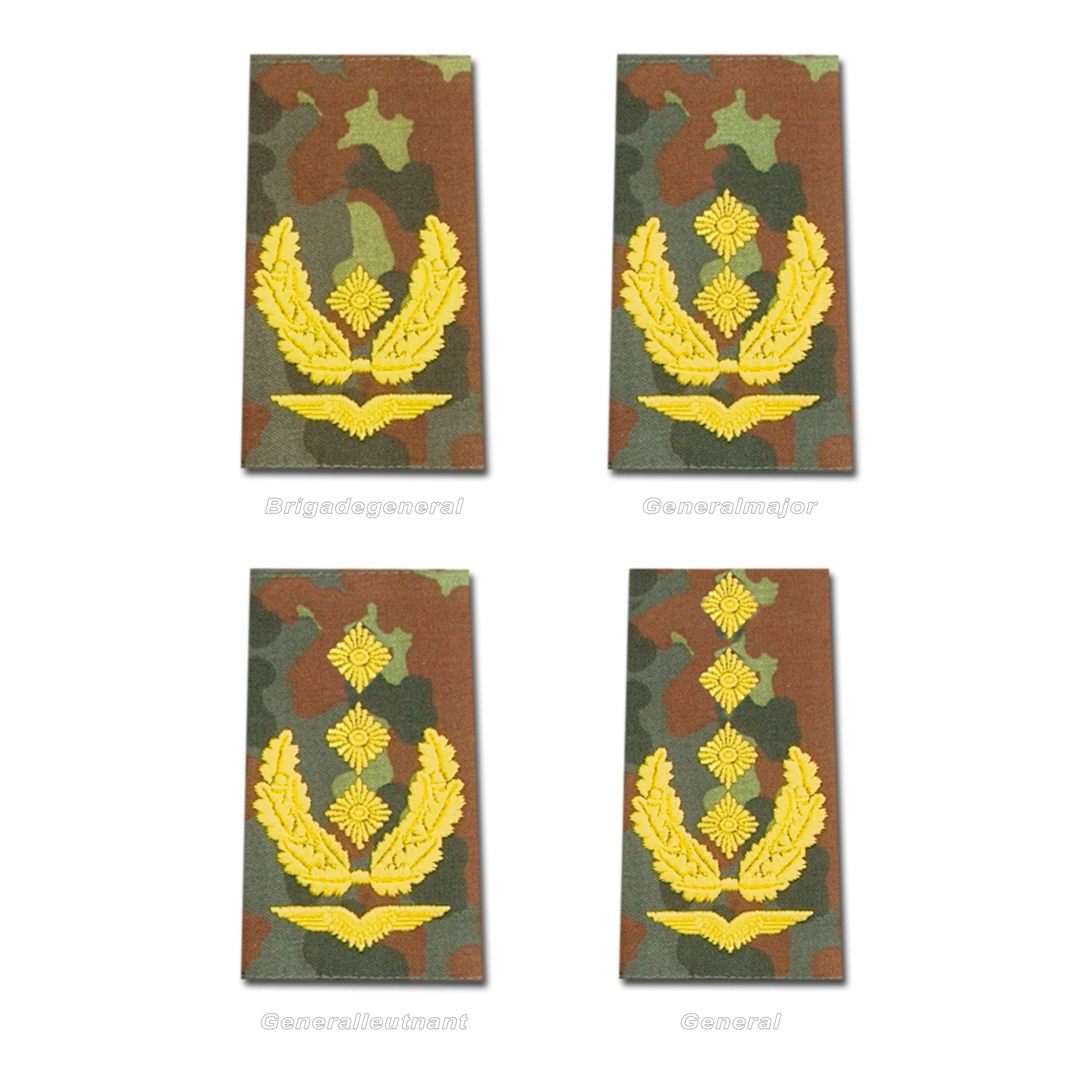 German Rank Insignia Cloth Air Force /white