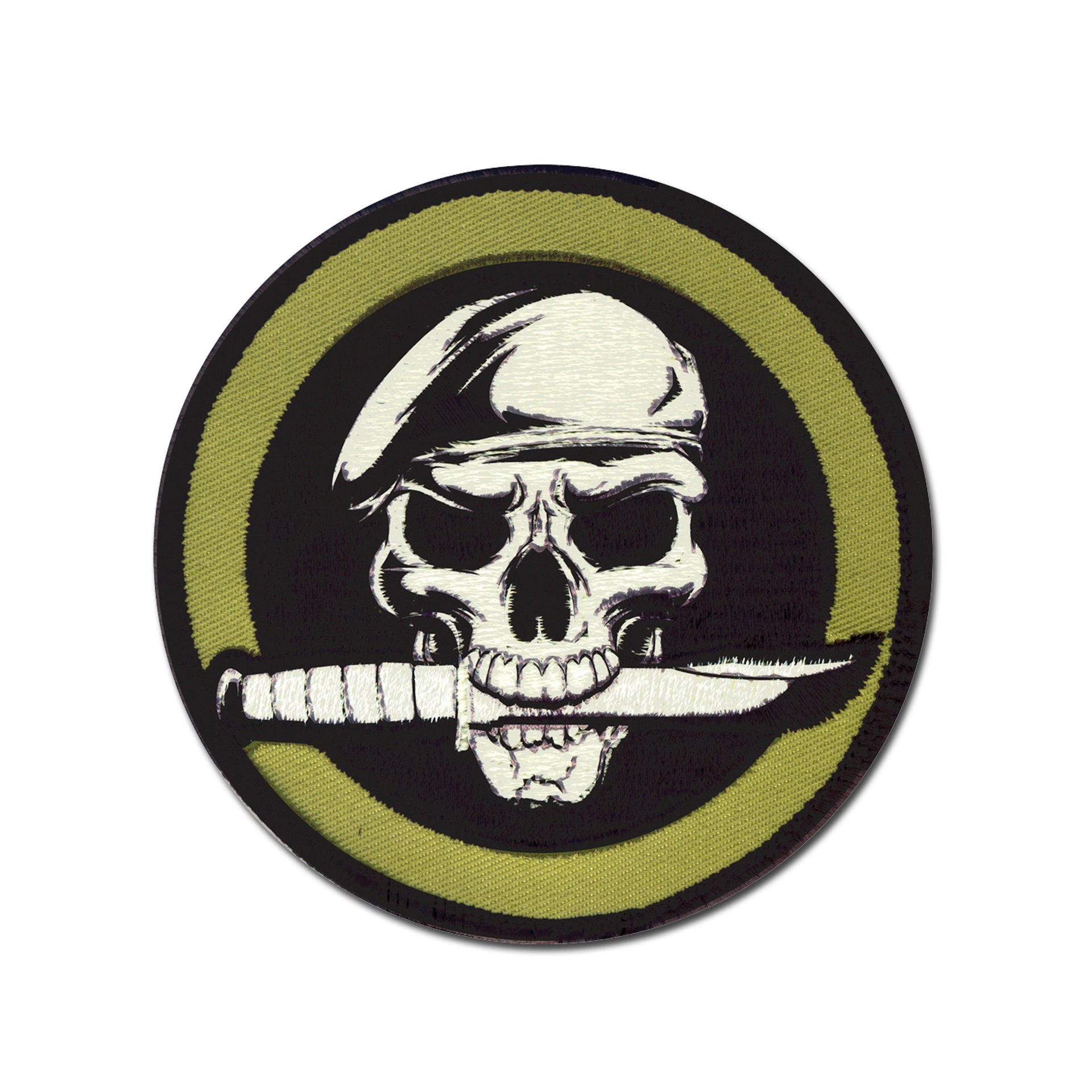 Parche Militar Calavera Y Cuchillo