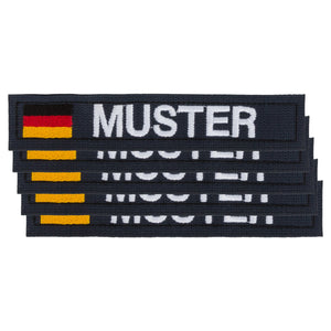 Name Tapes 5 Pack German Flag blue/white