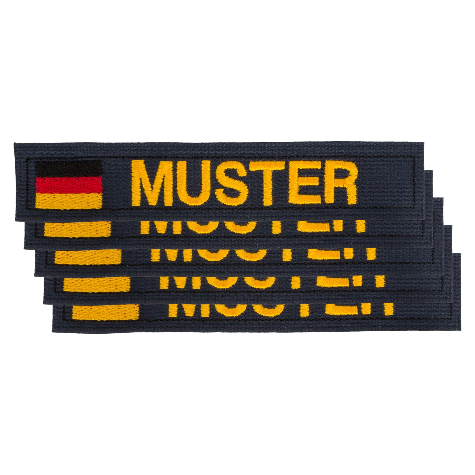 Name Tapes 5 Pack German Flag blue/gold