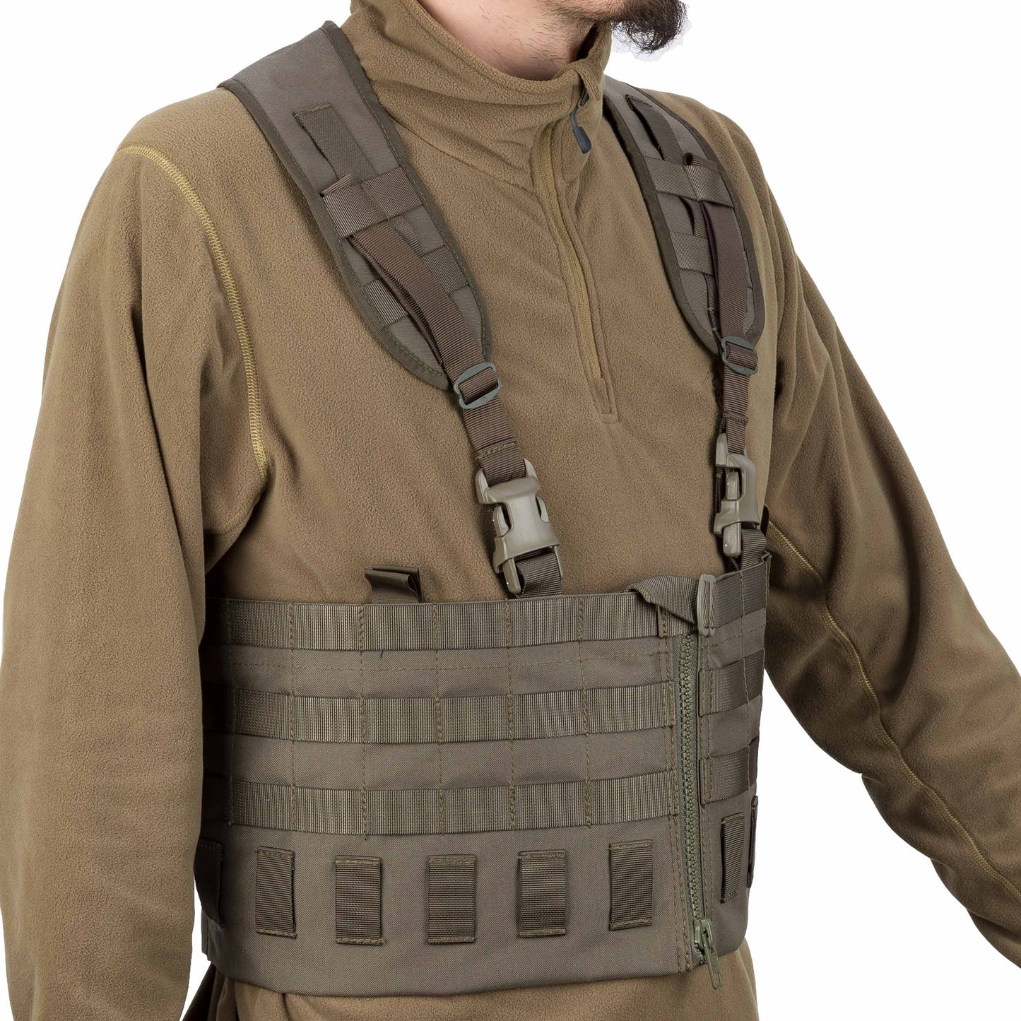 Chest Rig Modular Split Front gris piedra/