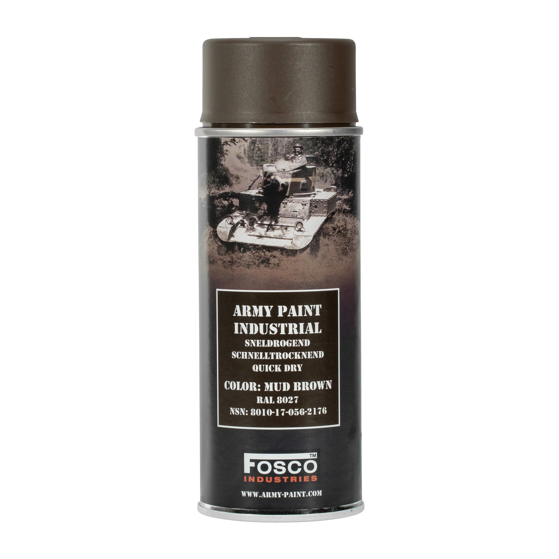 Pintura en aerosol Army 400 ml, gris campo