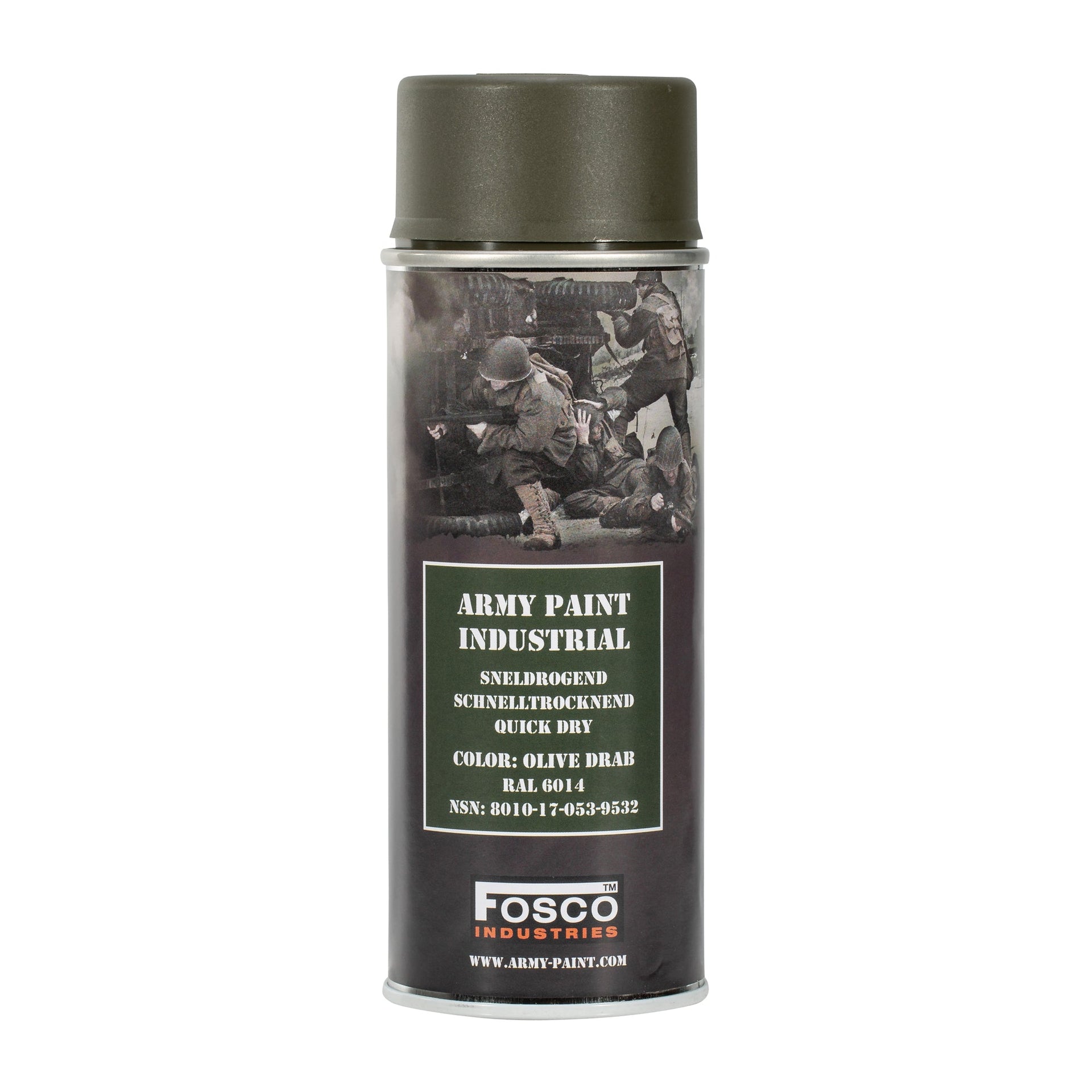 Pintura en aerosol Army 400 ml, gris campo