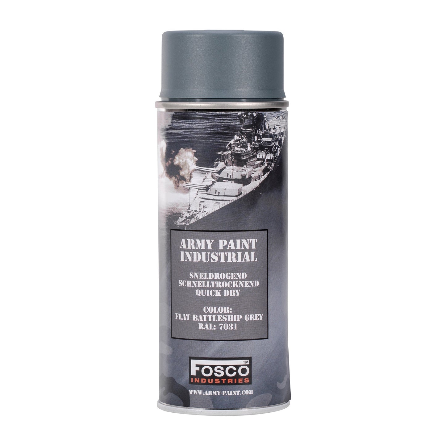 Vernice spray militare da 400 ml, grigio campo