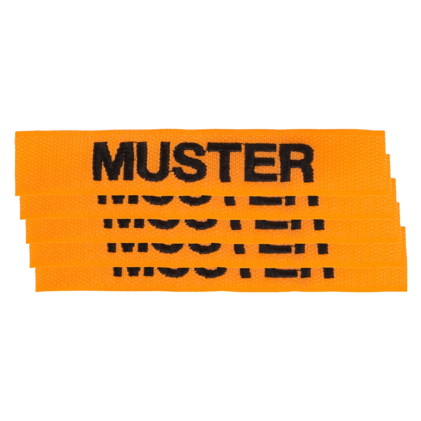 Name Tapes Hook and Loop 5 pack orange/