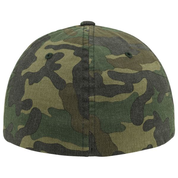 Cap Garment washed woodland