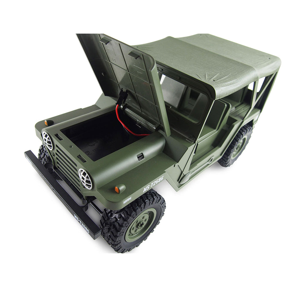 Jeep militare americana 4WD RTR verde militare