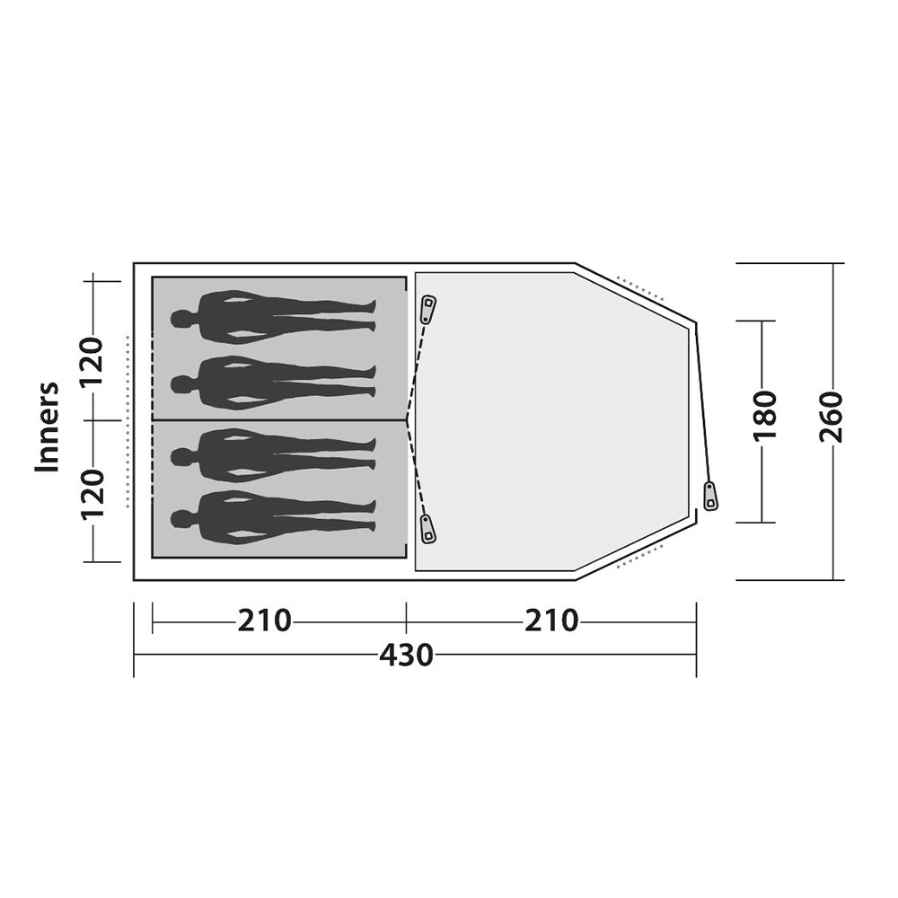 Easy Camp Tent Huntsville 400 green