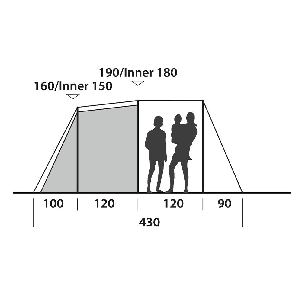 Easy Camp Tent Huntsville 400 green