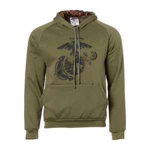 Hoodie USMC EGA Marpat mil green