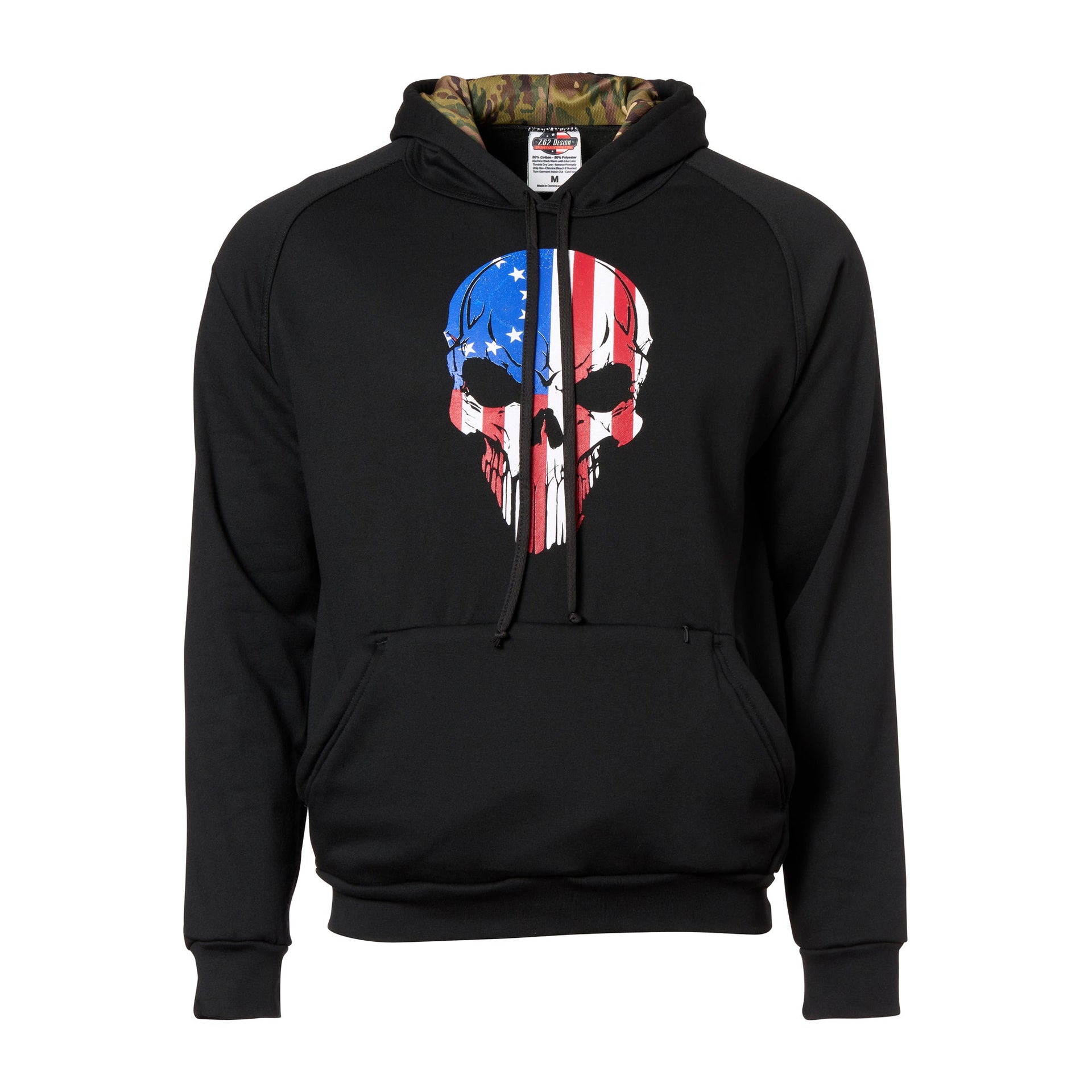 Hoodie BR Flag Skull