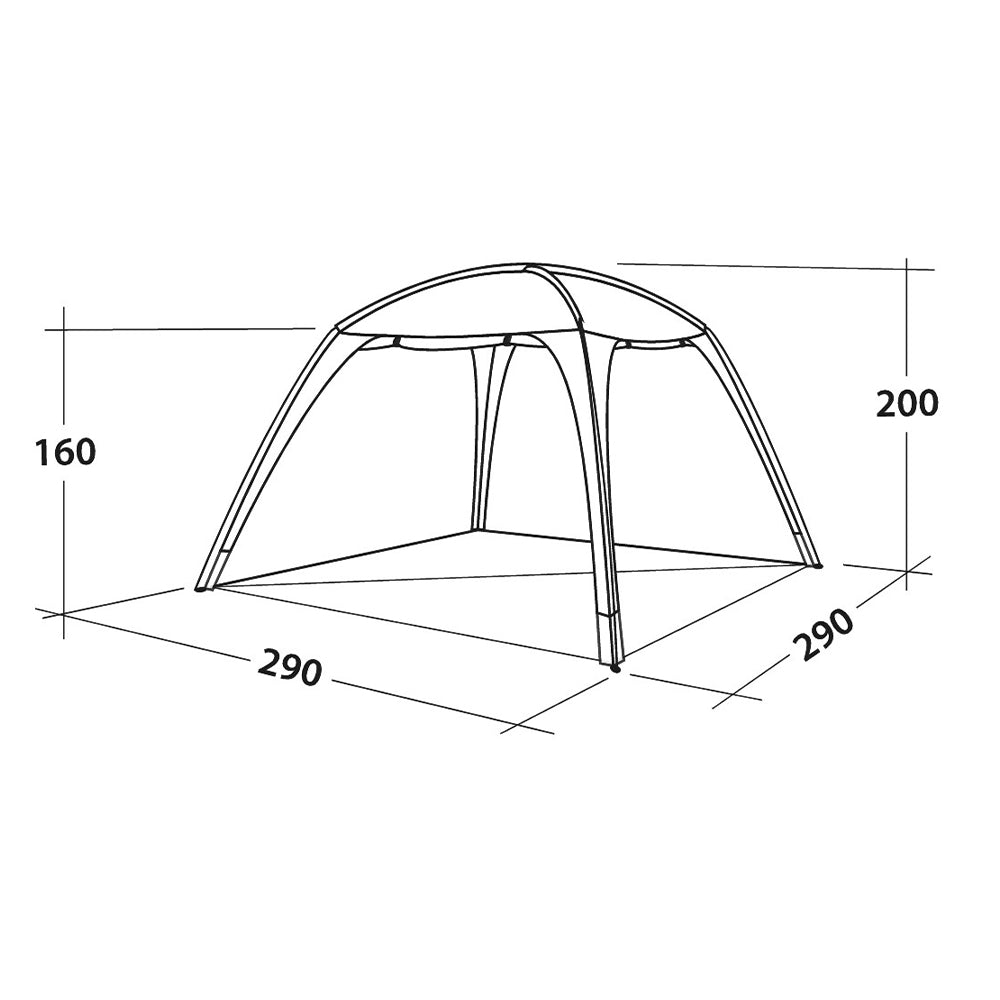 Easy Camp Dome Tent Day Lounge granite grey