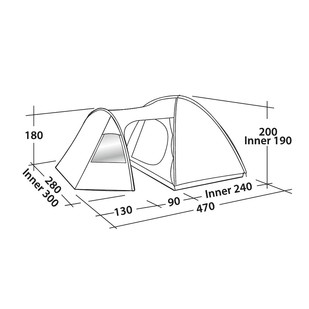 Easy Camp Dome Tent Eclipse 500 Rustic green