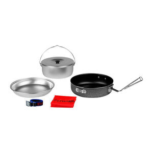 Set de camping 124-T plateado