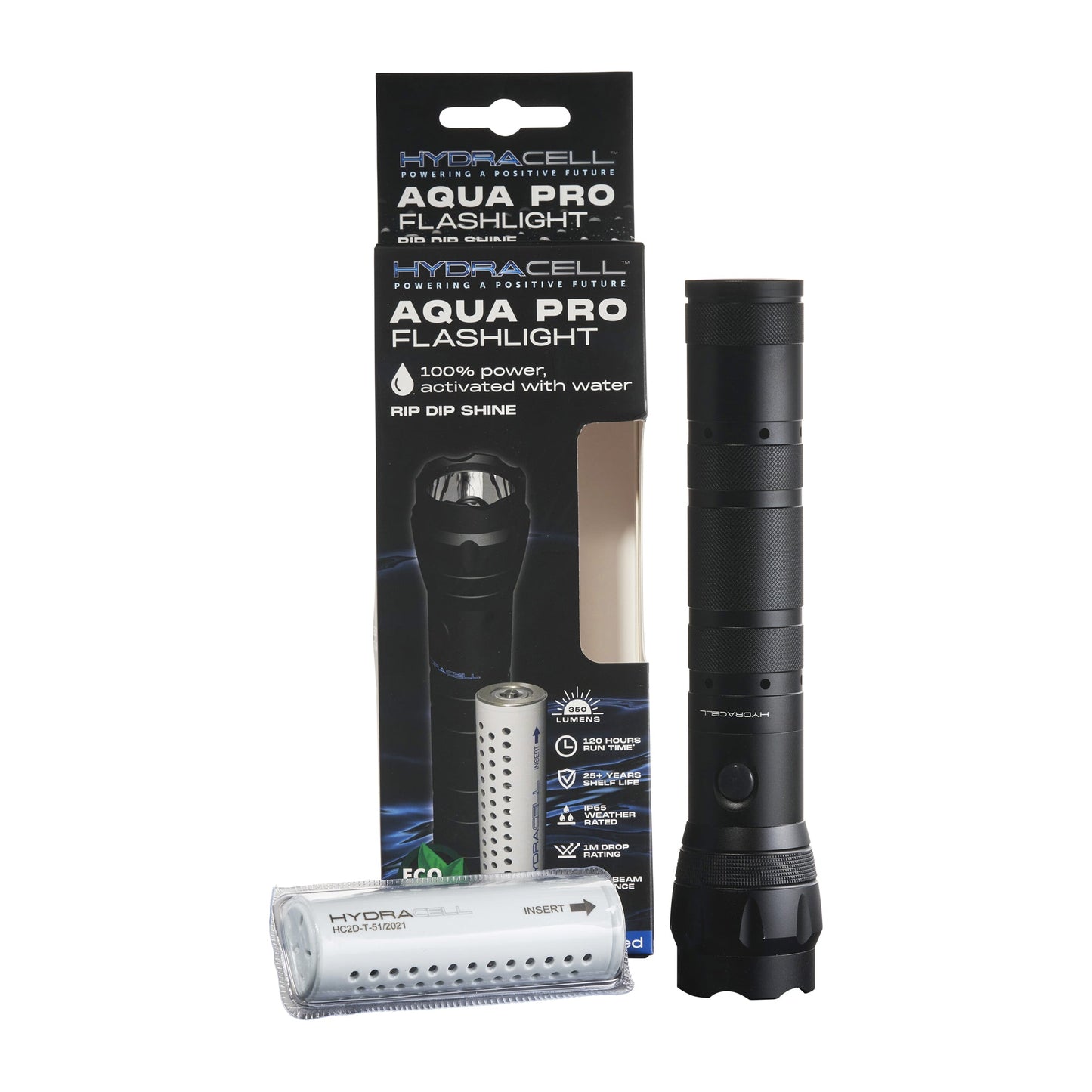 Lampada HydraCell Taschenlampe AquaPro nera