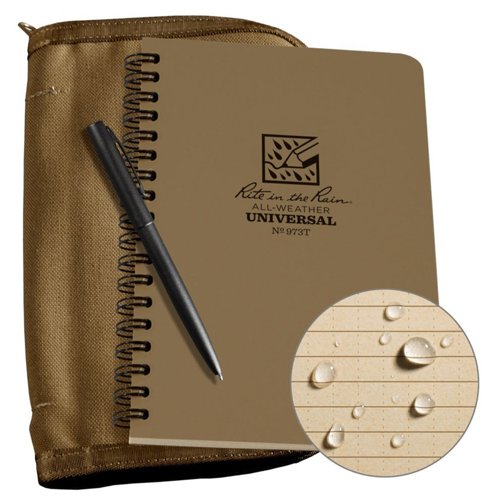 Spiral Notepad Set tan