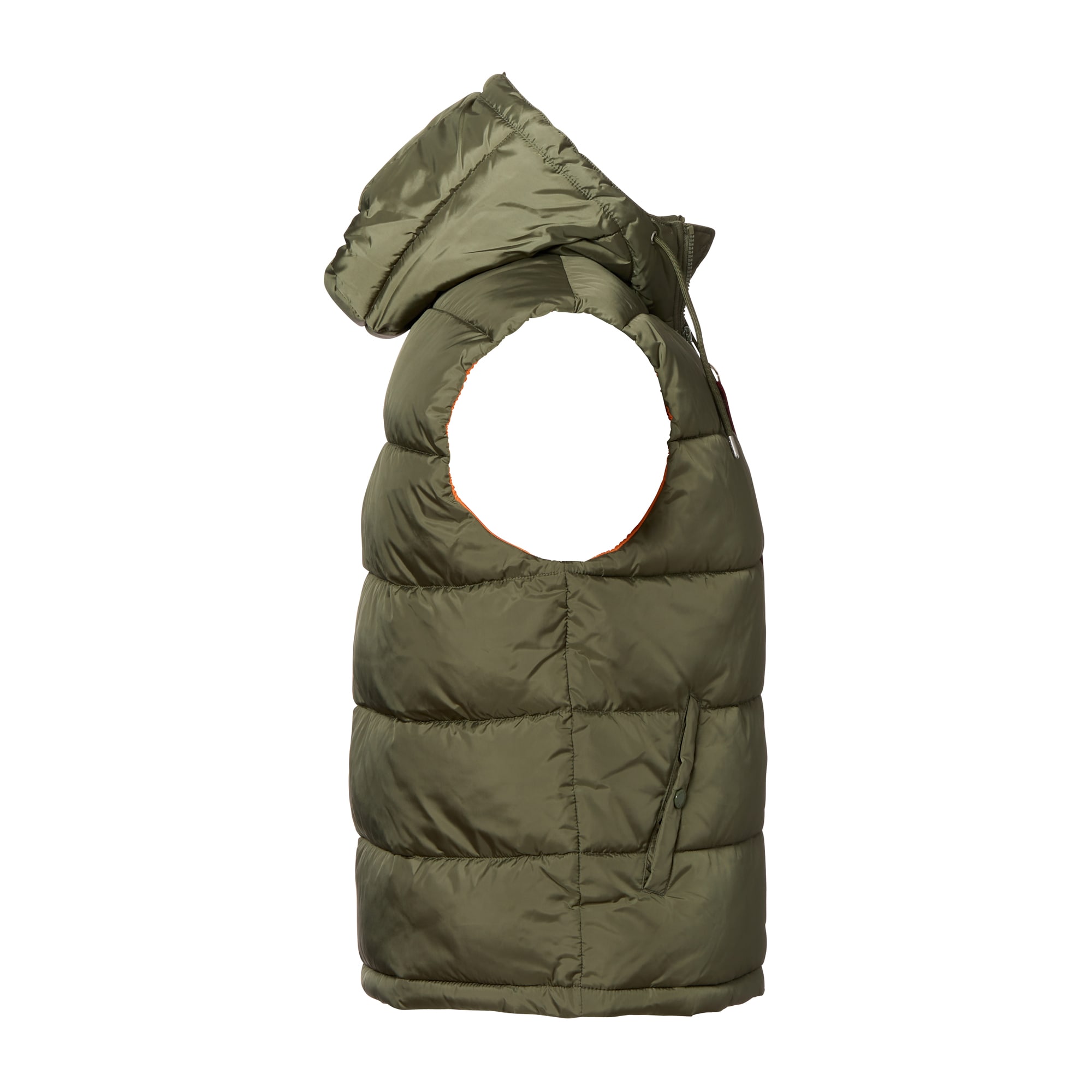 Purchase the Alpha Industries FD Hooded Vest Puffer sage green