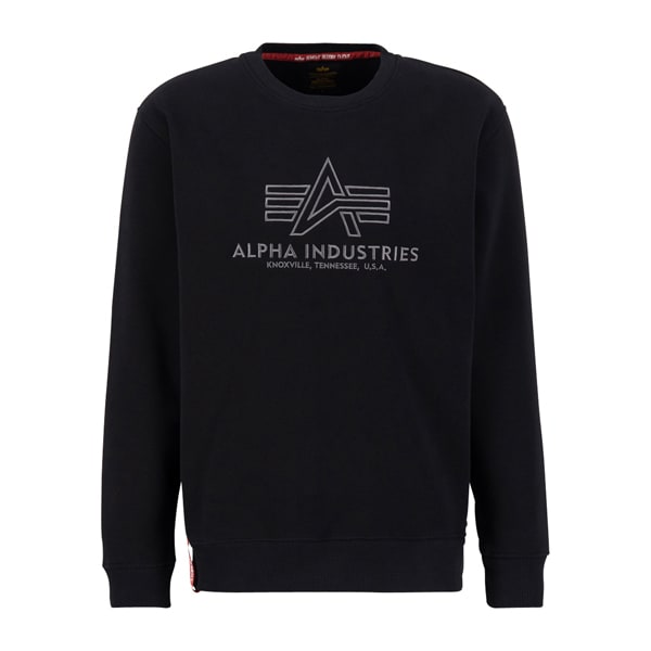 | Embroidery Industries | Men | Embroidery Basic gun metal | | black Alpha Alpha Sweater Sweatshirts Sweaters Sweater black Clothing gun metal Basic Industries