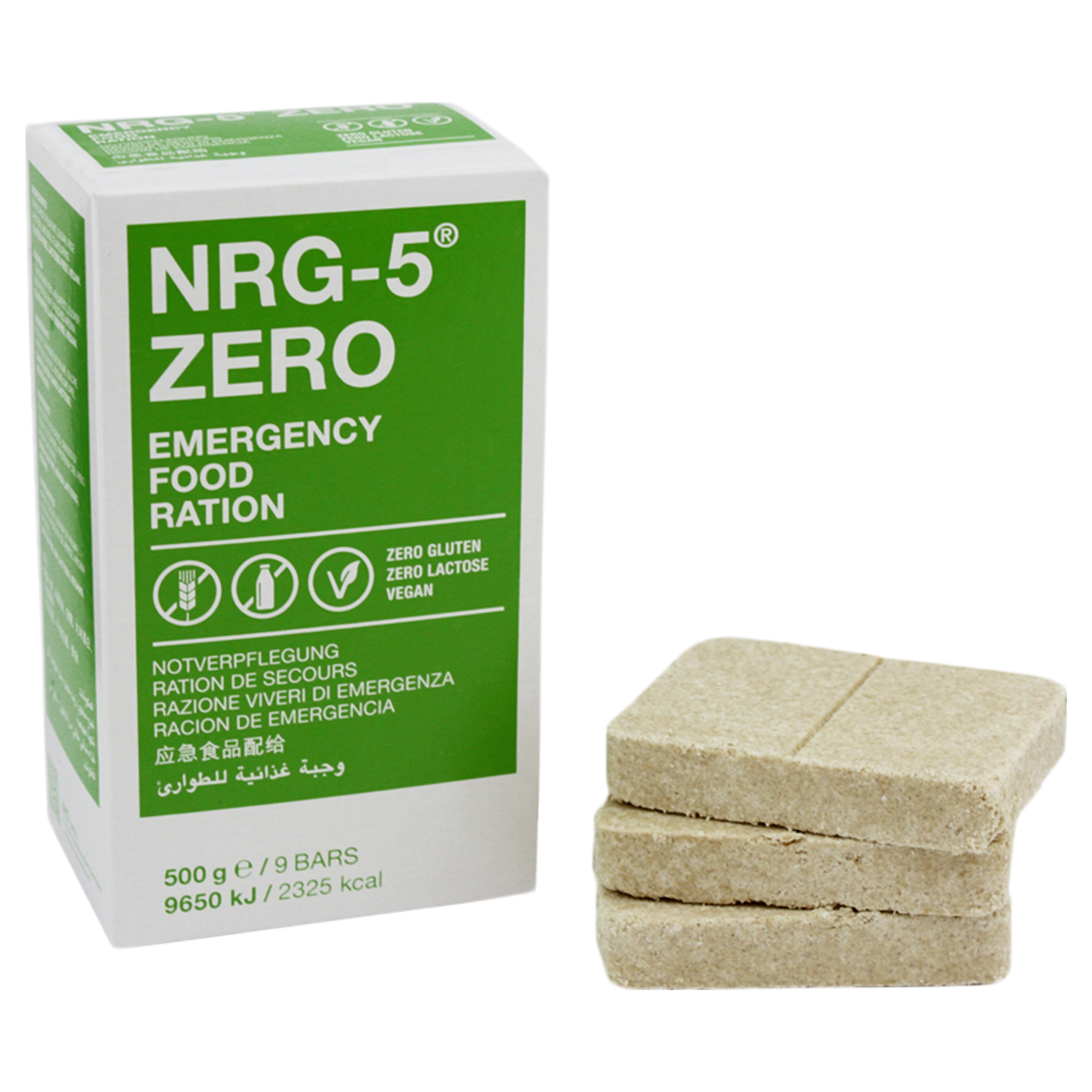 Ration d'urgence NRG-5 - 500g (9 barres)