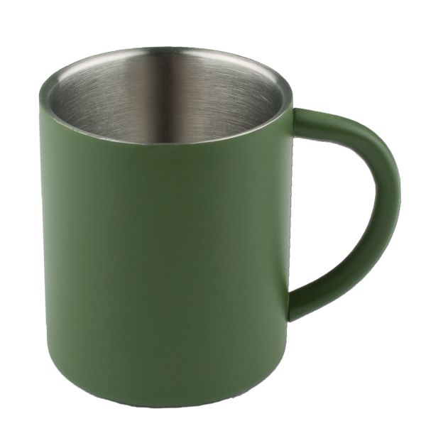 Stainless Steel Cup MFH 220 ml olive