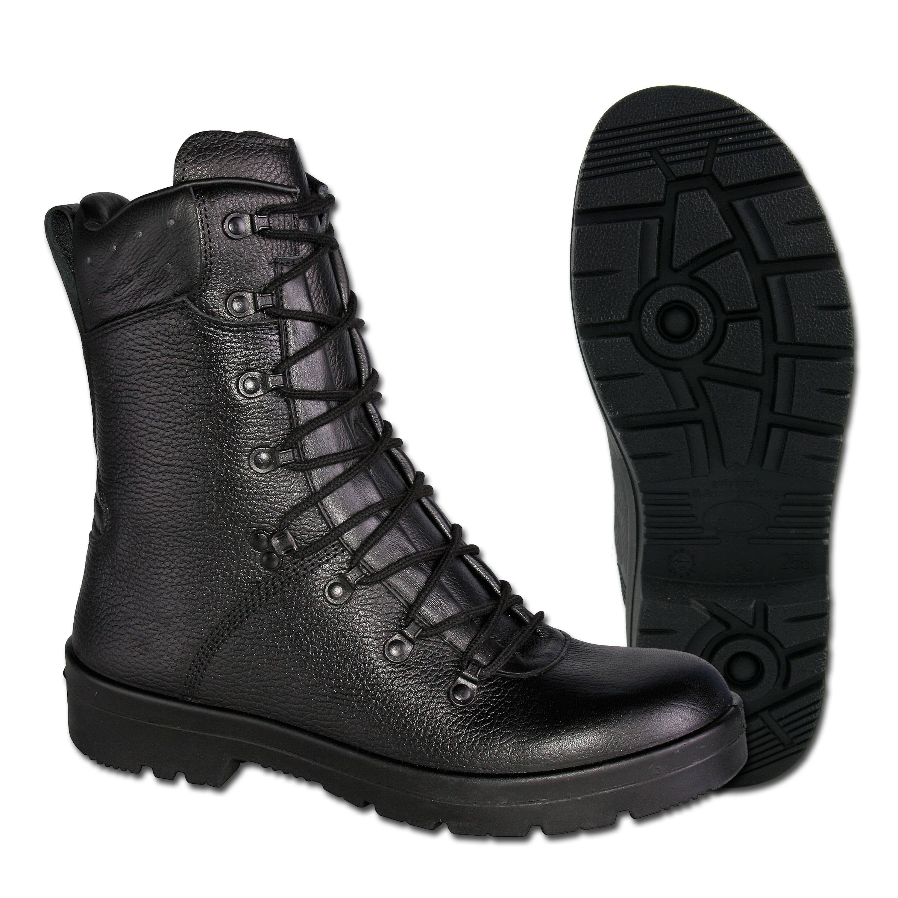 black army combat boots