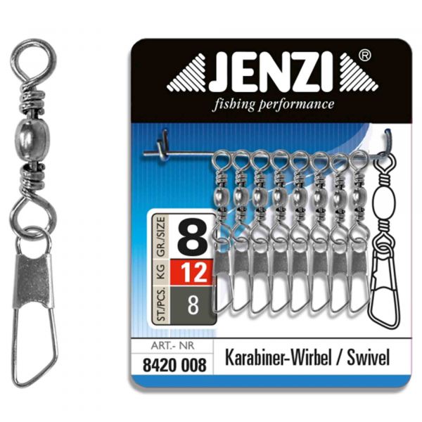 Purchase the Jenzi Size 10 Swivels Nickel-Plated Saltwater-Proof